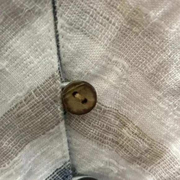 Soft Surroundings 100% Linen Striped Tunic Top - Picture 3 of 7